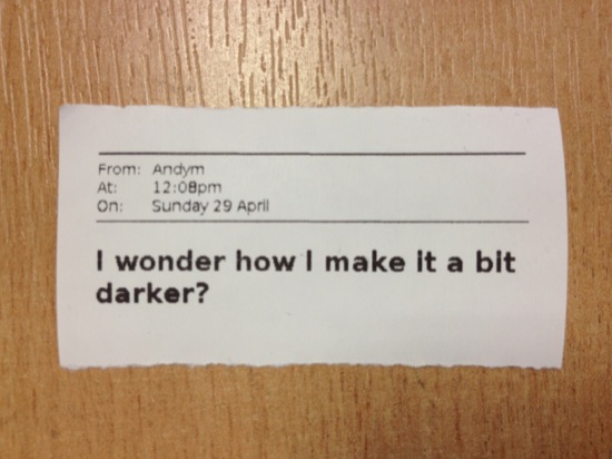 I wonder how I make it a bit darker?